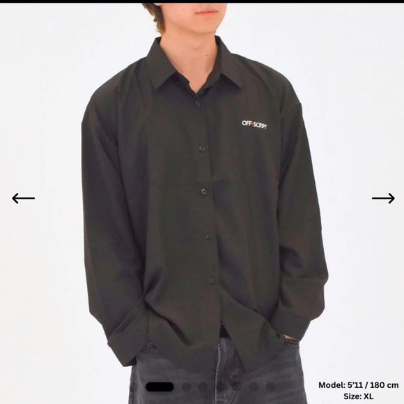 Black Shirt with Anime Back Graphic - Picture 4 of 11